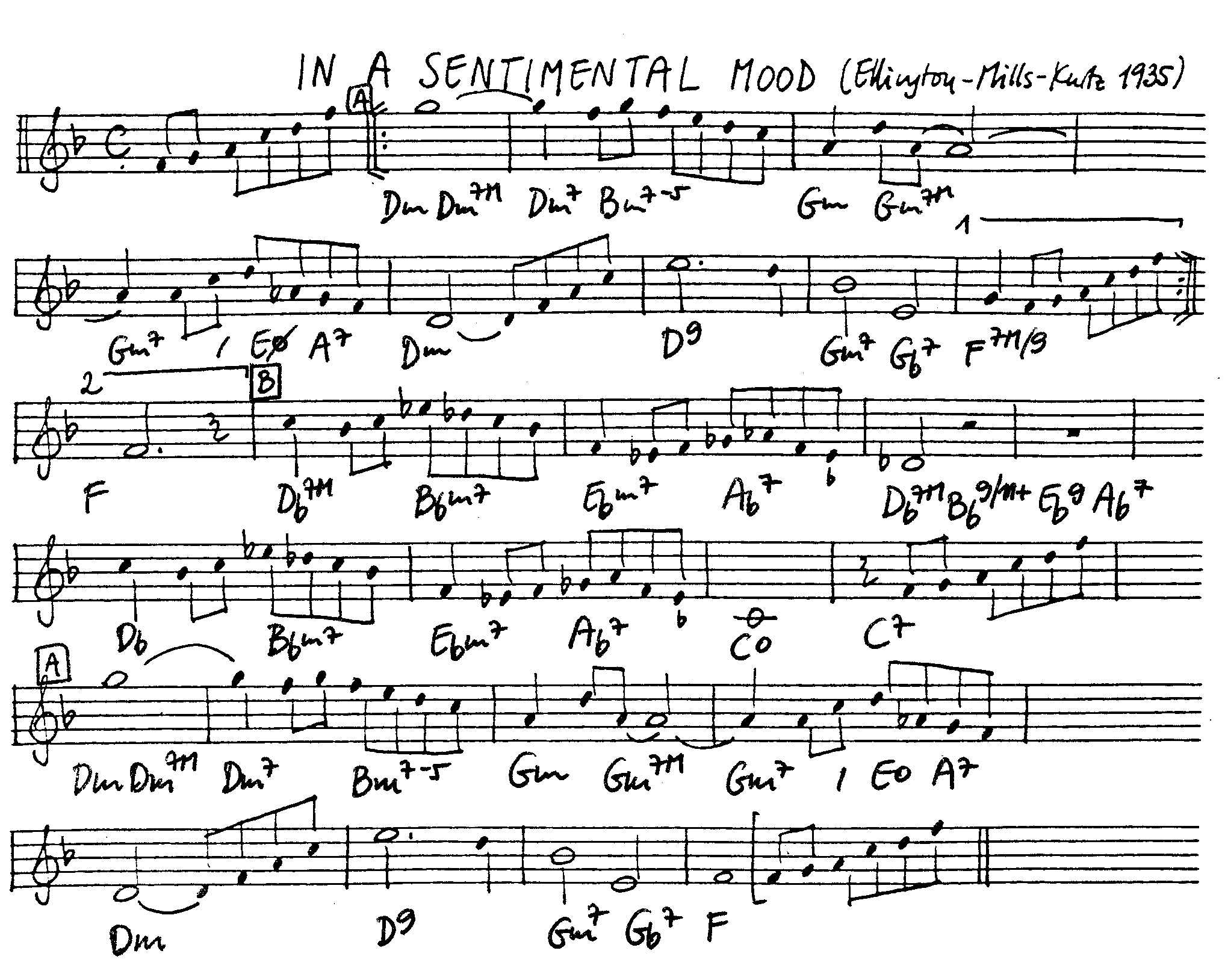 in a sentimental mood leadsheet – book us for your next 20s or gatsby event